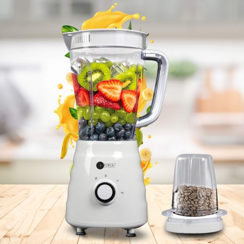 AFRA Japan BLENDER, AF-500BLWT, 500W, 2 In 1 Set, Stainless Steel Blade, 1.5L, 2 Speeds, Pulse Function.