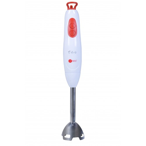 AFRA Japan Hand Blender, 400W, Stainless Steel Shaft, White/Red, 2 Years Warranty.