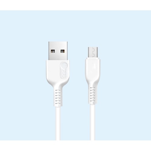 كابل شحن USB من افرا اليابان، أبيض، 2.4 A، من USB A إلى موصل مايكرو USB طول 1 متر، مقاوم للحرارة.