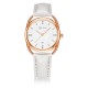 AFRA Carina Lady’s Watch, Lightweight Rose Gold Metal Case, Leather Strap, Water Resistant 30m