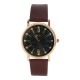 AFRA Kara Lady’s Watch, Lightweight Rose Gold Metal Case, Leather Strap, Water Resistant 30m