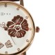 AFRA Elanor Lady’s Watch, Lightweight Rose Gold Metal Case, Leather Strap, Water Resistant 30m