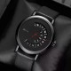 AFRA Phantom Gentleman’s Watch, Metal Case, Black Dial, Leather Strap, Water Resistant 30m