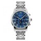 AFRA Moonstone Gents Watch Silver Case Blue Dial Silver Bracelet, Water Resistant 30m