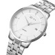 AFRA Ryker Gents Watch, Metal Alloy Case, Stainless Steel Band & Buckle, White Dial, Water Resistant 30m